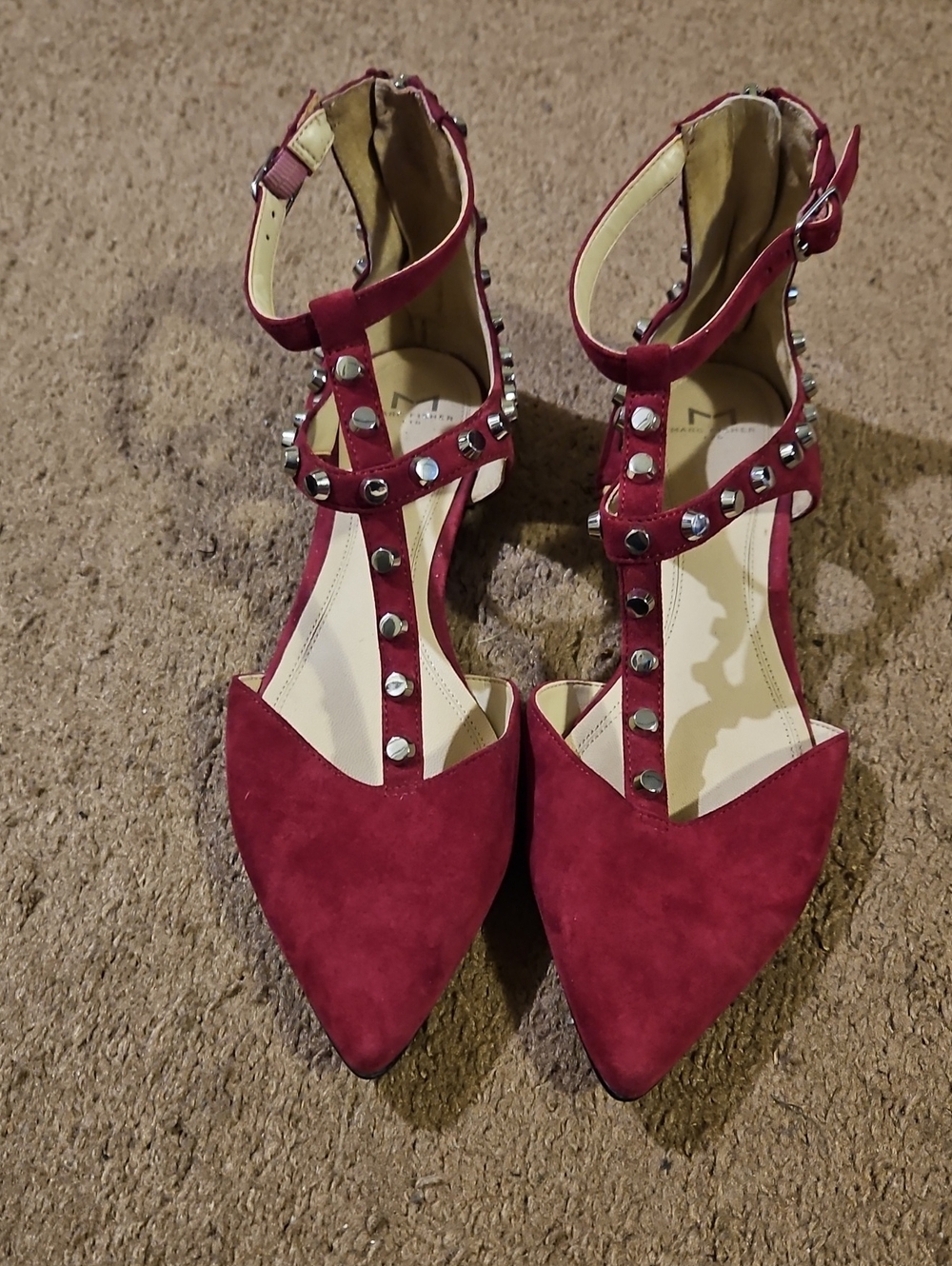 Marc Fisher LTD Sava Studded T-strap  Flats